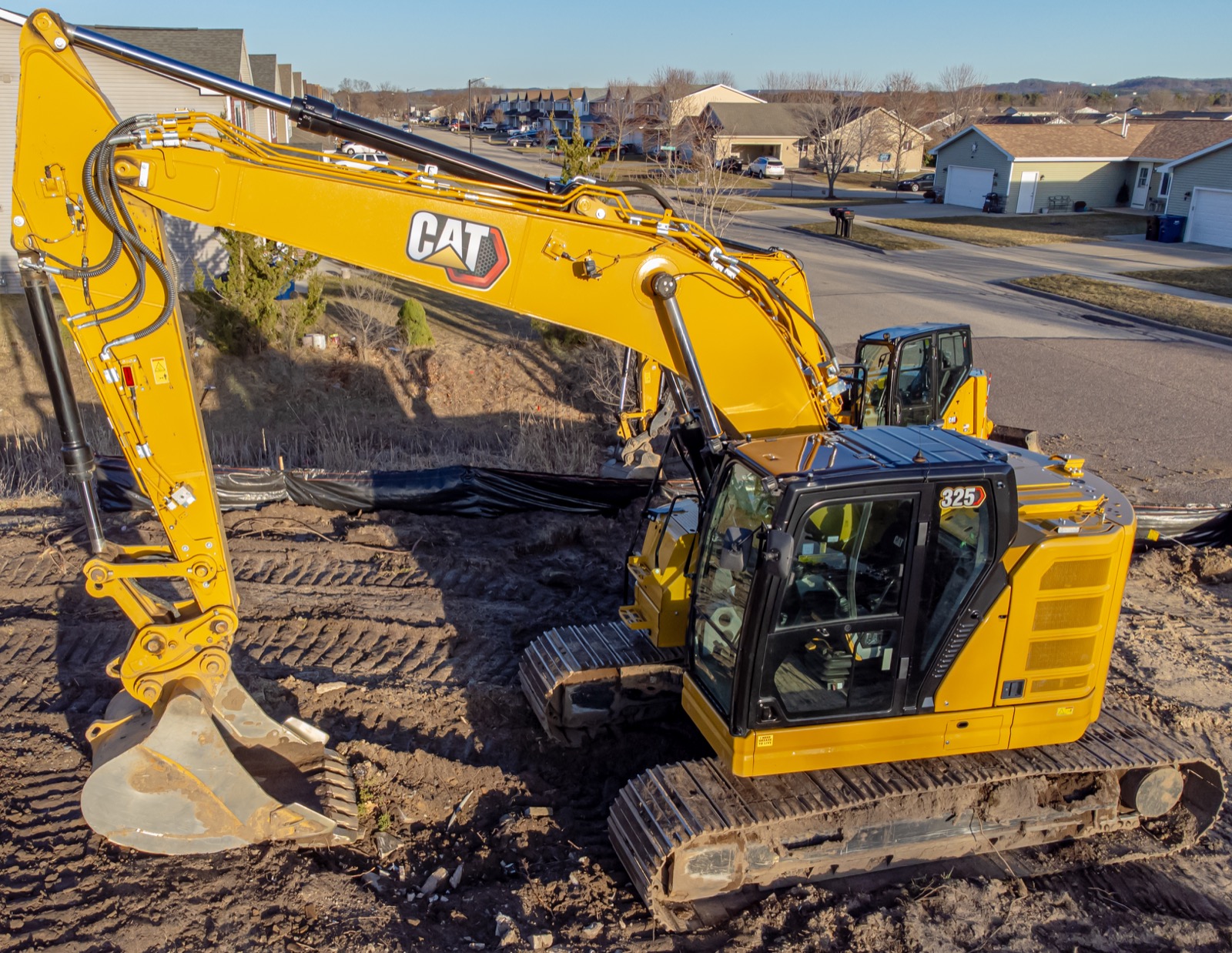 Photo de chantier: terrassement et préparation de plateforme